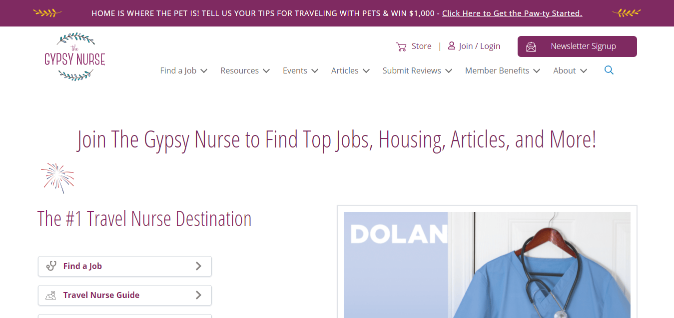 travel nurse housing sites