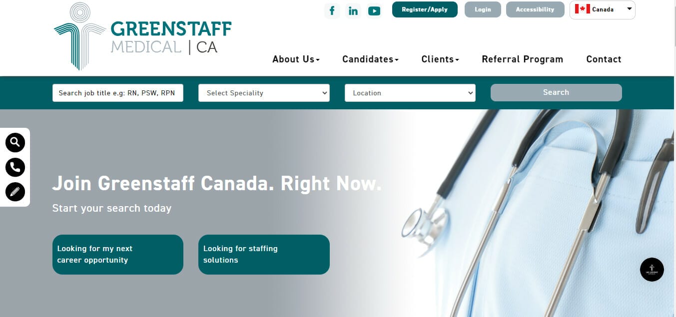 travel nurse recruitment agencies in Canada