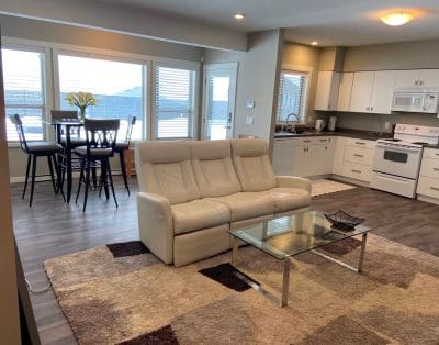 Large, bright, one-bedroom suite with a view in Kamloops, BC